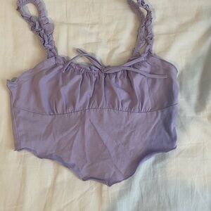 SHEIN Lavender Ruffled Bralette